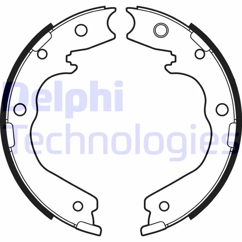 комплект спирачна челюст DELPHI              