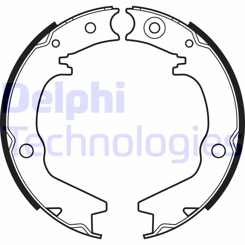комплект спирачна челюст DELPHI              