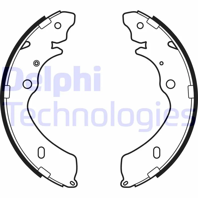 комплект спирачна челюст DELPHI              