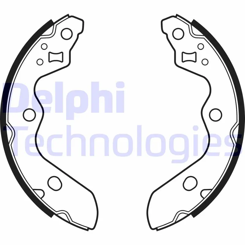 комплект спирачна челюст DELPHI              