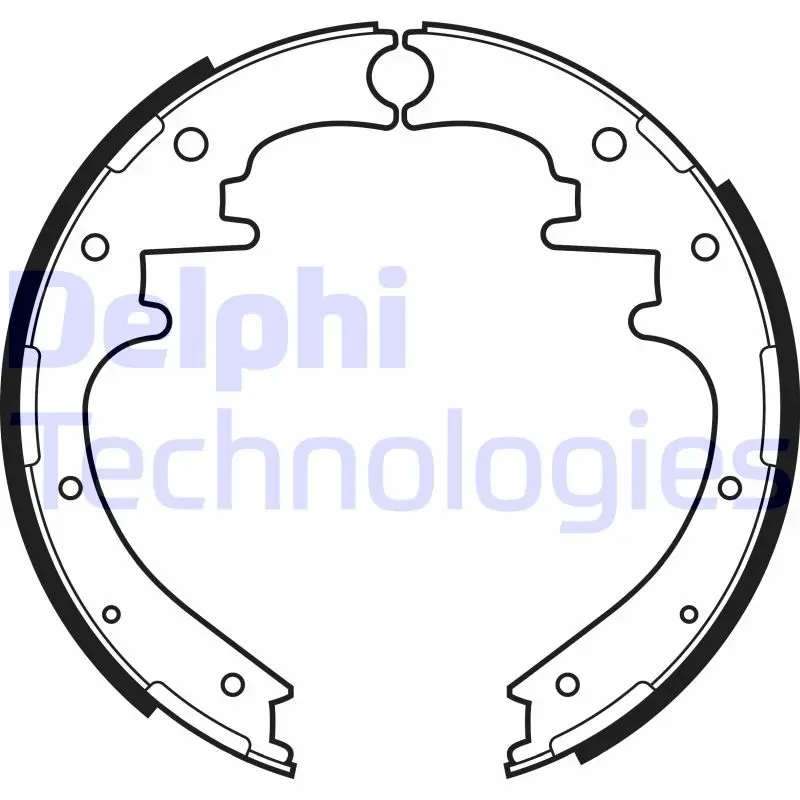 комплект спирачна челюст DELPHI              