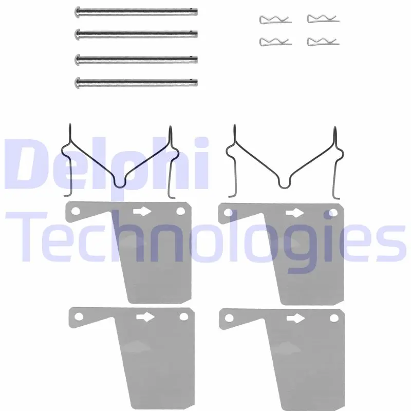 комплект принадлежности, дискови накладки DELPHI              