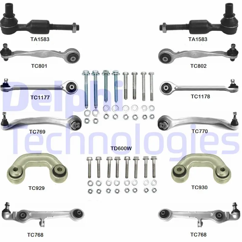 ремонтен комплект, напречен носач DELPHI              