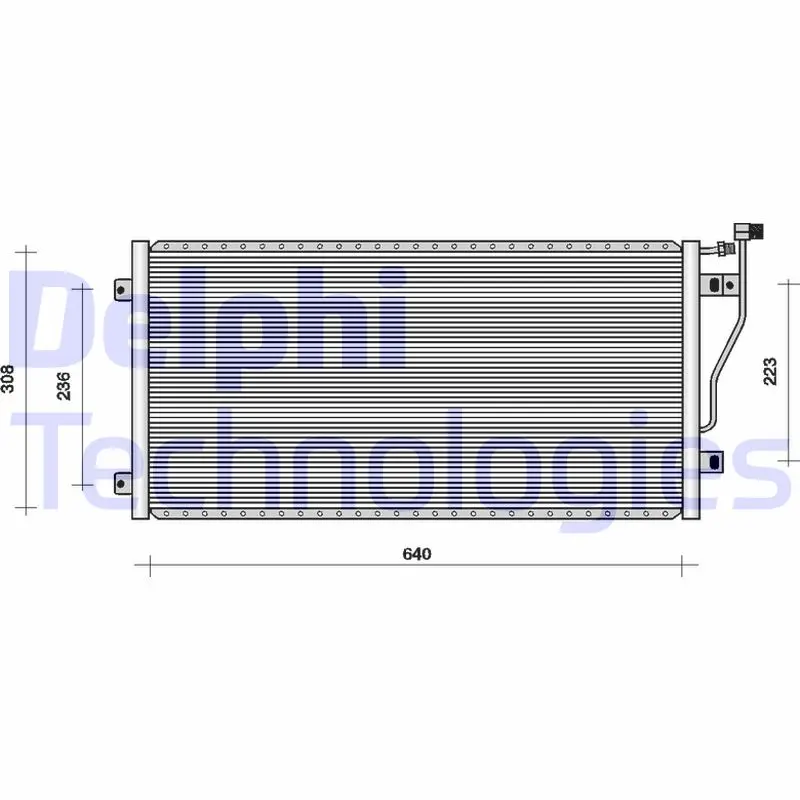 кондензатор, климатизация DELPHI              