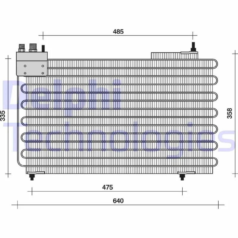кондензатор, климатизация DELPHI              