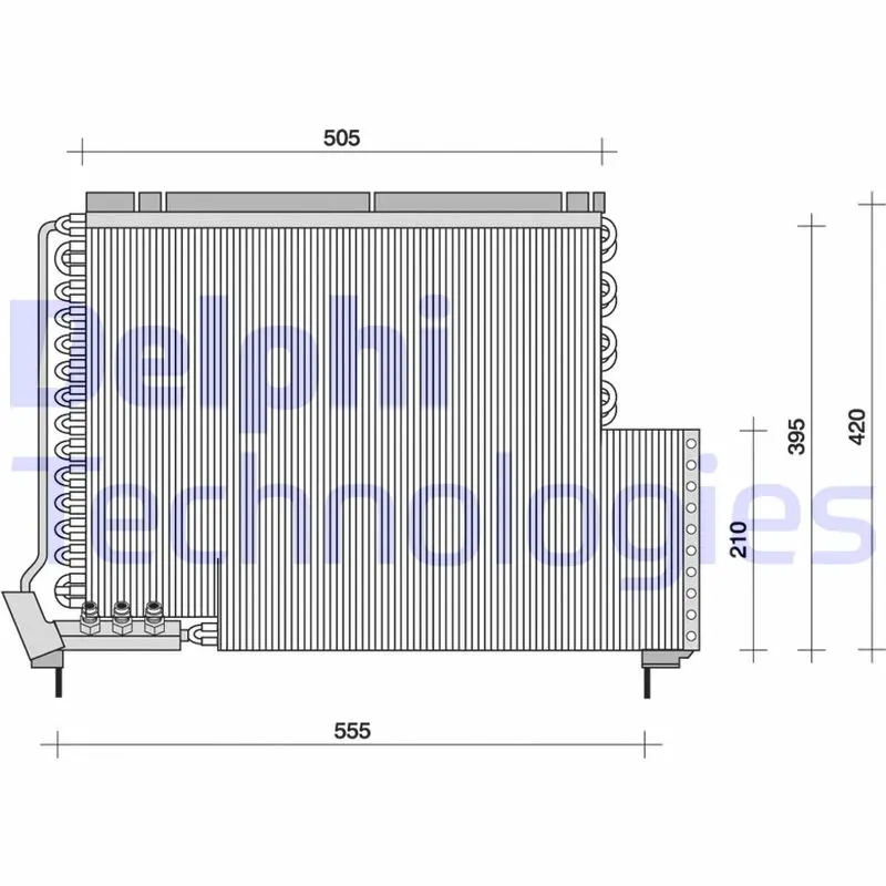 Кондензатор, климатизация DELPHI