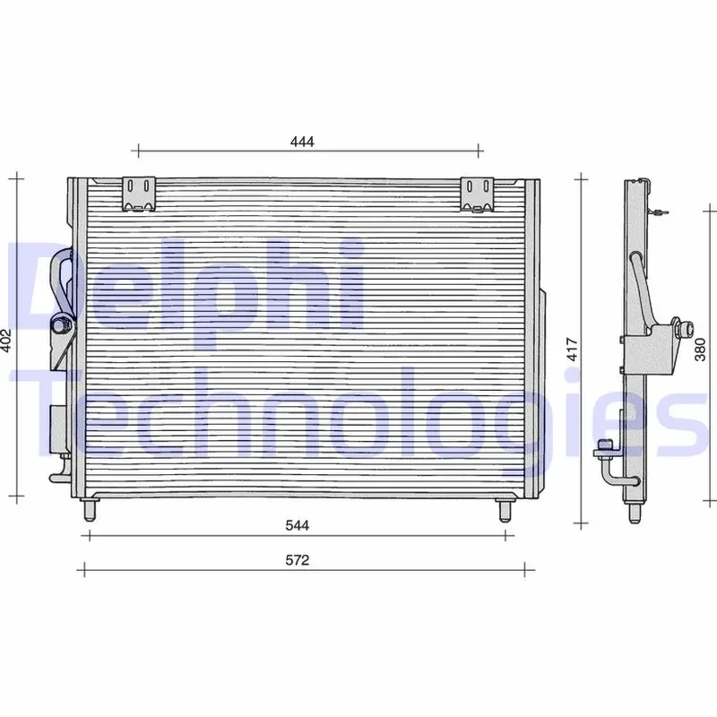 кондензатор, климатизация DELPHI              