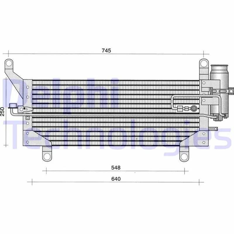 кондензатор, климатизация DELPHI              
