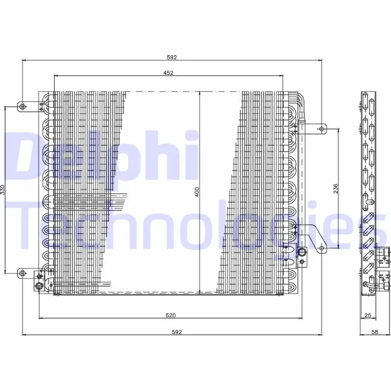 кондензатор, климатизация DELPHI              