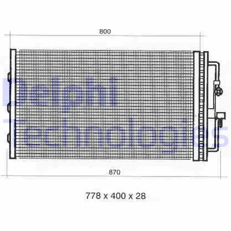 кондензатор, климатизация DELPHI              