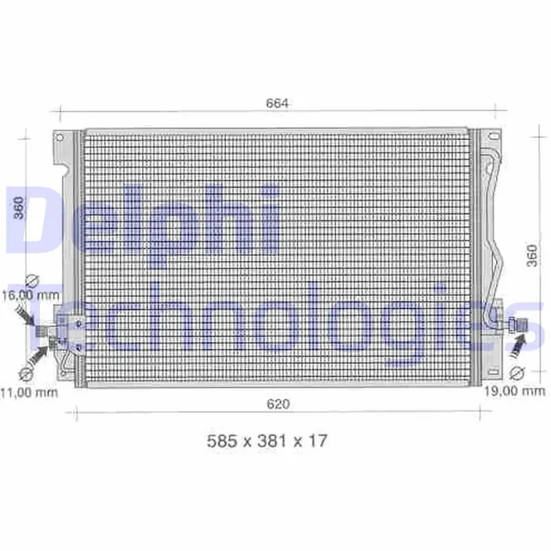 кондензатор, климатизация DELPHI              