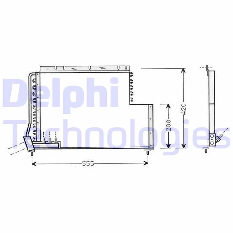 кондензатор, климатизация DELPHI              