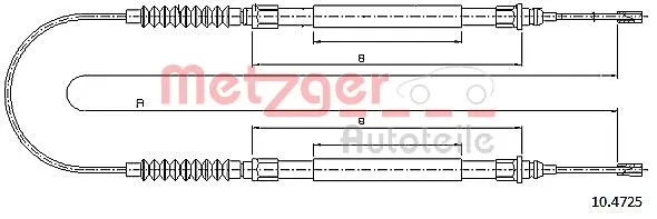 жило, ръчна спирачка METZGER             