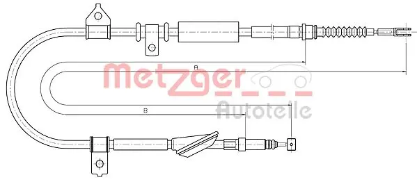 жило, ръчна спирачка METZGER             