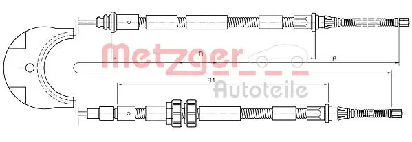 жило, ръчна спирачка METZGER             