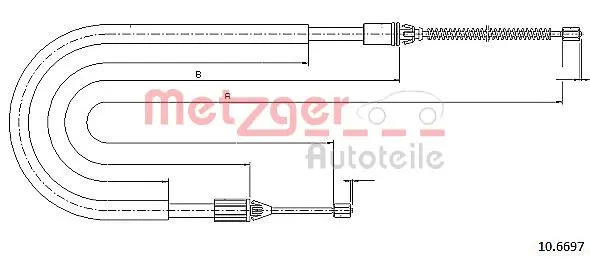 жило, ръчна спирачка METZGER             