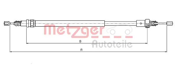 жило, ръчна спирачка METZGER             