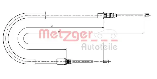 жило, ръчна спирачка METZGER             