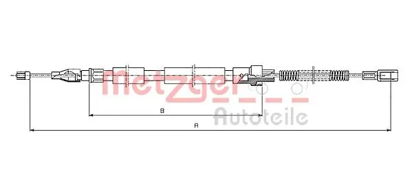 жило, ръчна спирачка METZGER             