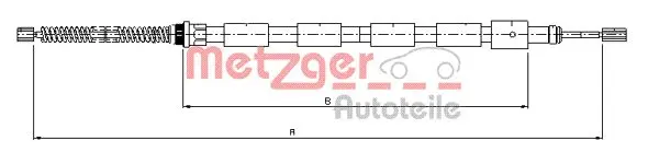 жило, ръчна спирачка METZGER             