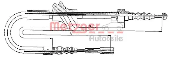жило, ръчна спирачка METZGER             