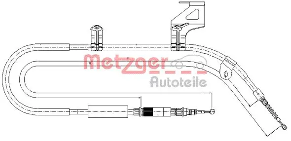 жило, ръчна спирачка METZGER             