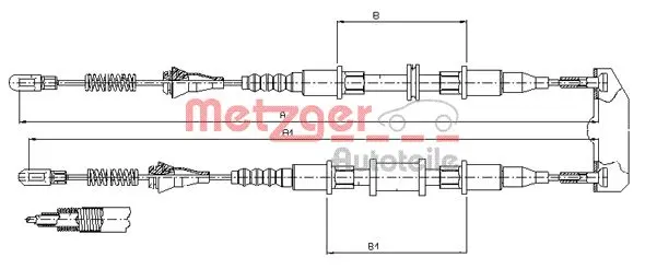 жило, ръчна спирачка METZGER             