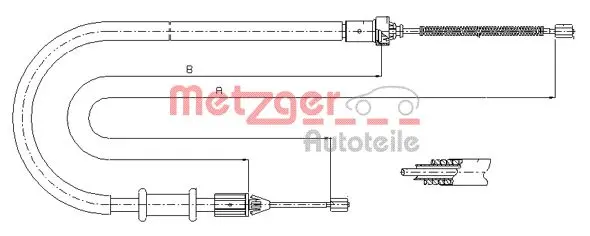 жило, ръчна спирачка METZGER             