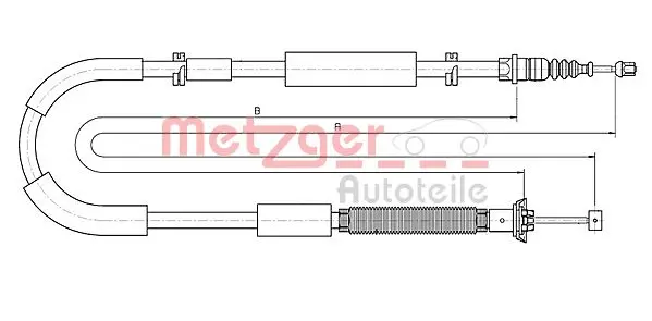 жило, ръчна спирачка METZGER             