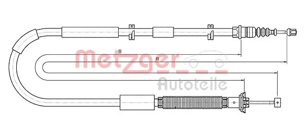 жило, ръчна спирачка METZGER             