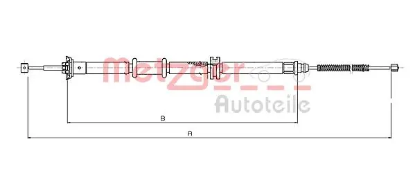 жило, ръчна спирачка METZGER             