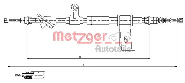 жило, ръчна спирачка METZGER             