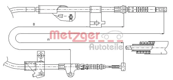 жило, ръчна спирачка METZGER             