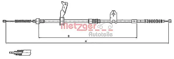 жило, ръчна спирачка METZGER             