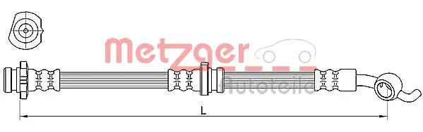 Спирачен маркуч METZGER