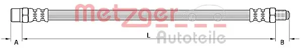 Спирачен маркуч METZGER