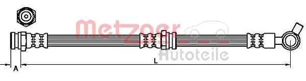 спирачен маркуч METZGER             