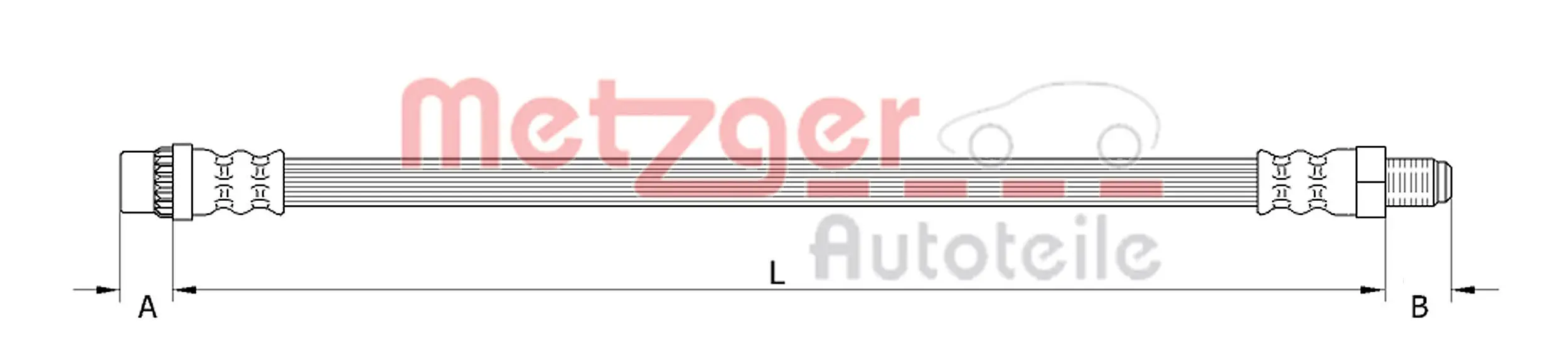 Спирачен маркуч METZGER
