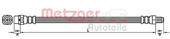 спирачен маркуч METZGER             