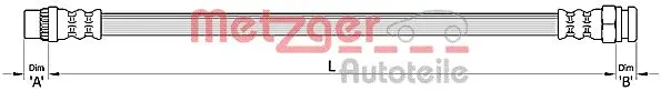 Спирачен маркуч METZGER