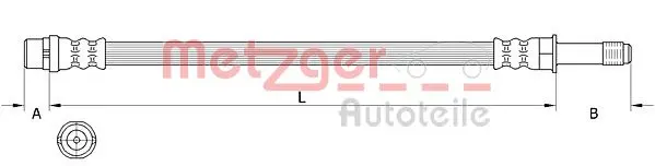 спирачен маркуч METZGER             