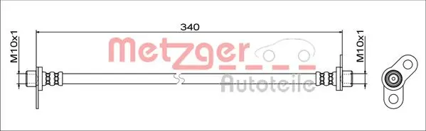 Спирачен маркуч METZGER