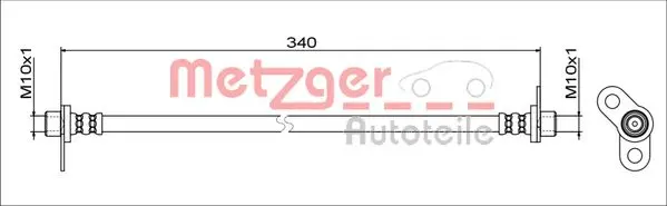 Спирачен маркуч METZGER