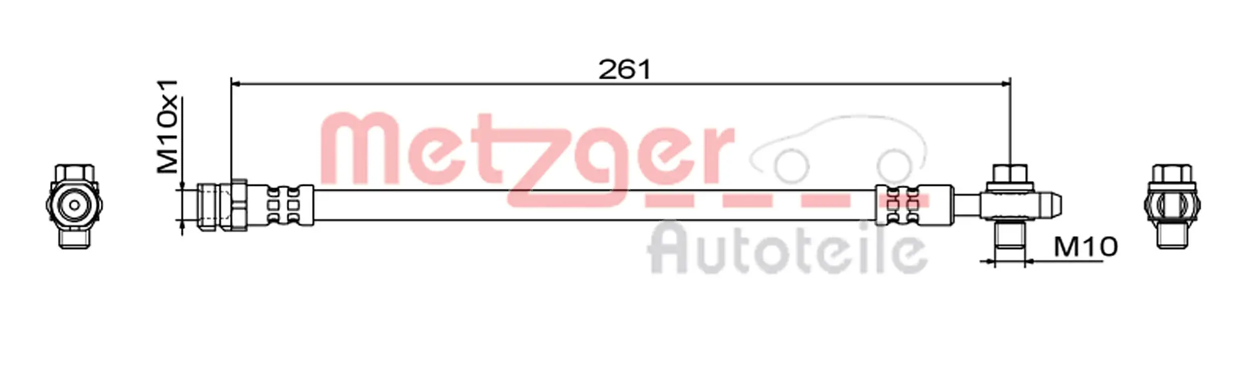 Спирачен маркуч METZGER