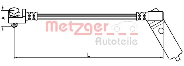 Спирачен маркуч METZGER