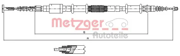 жило, ръчна спирачка METZGER             