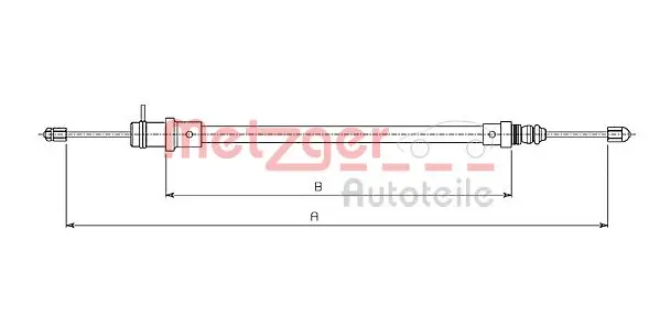 Жило, ръчна спирачка METZGER