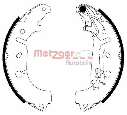 комплект спирачна челюст METZGER             