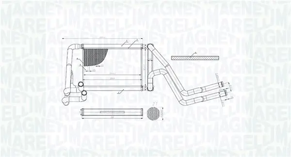 Топлообменник, отопление на вътрешното пространство MAGNETI MARELLI