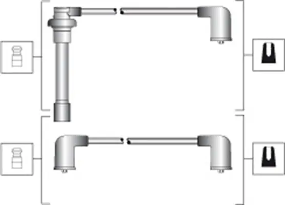 комплект запалителеи кабели MAGNETI MARELLI     
